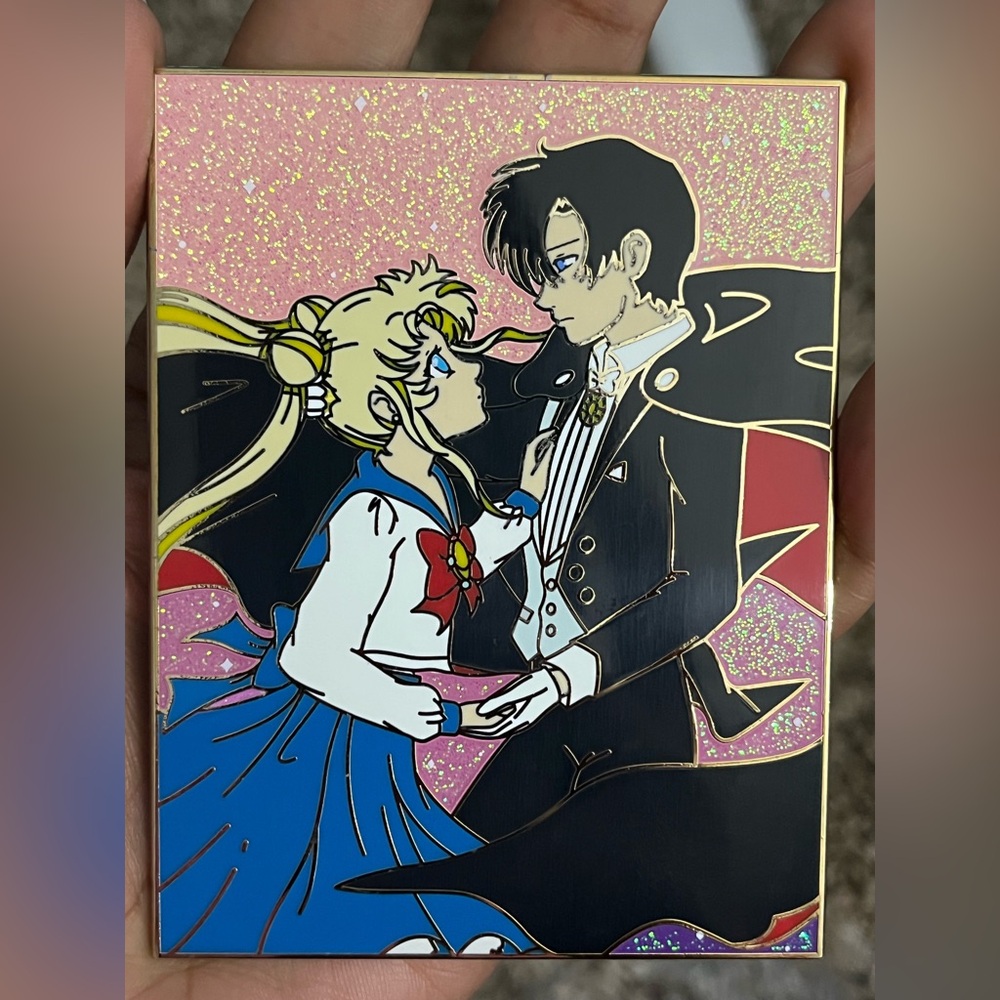 Usagi & Tuxedo Mask by Mini Moon Pins (enamel pin)